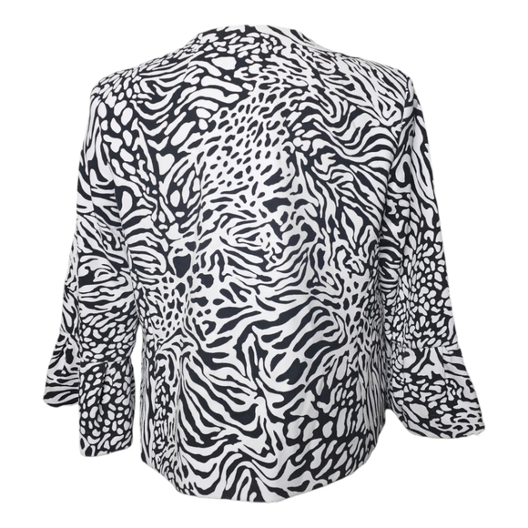 Anne Klein White & Black Blazer Jacket. Size S - Picture 2 of 6